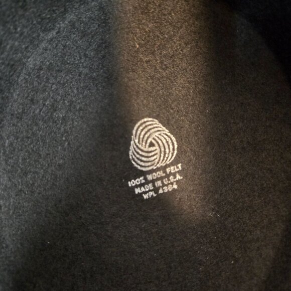 USA Vintage SONNI SAN FRANCISCO Festival Artsy Black 100% Wool Felt Women's HAT. - Picture 14 of 17